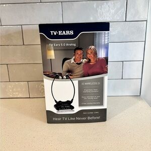 TV Ears 5.0 Analog Wireless TV Headset System 11741 Hearing Set NEW Open Box